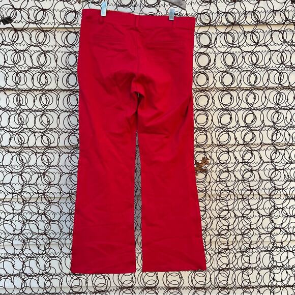 Betabrand Red Boot Cut Classic Yoga Pants Slacks MEDIUM PETITE - Picture 3 of 4
